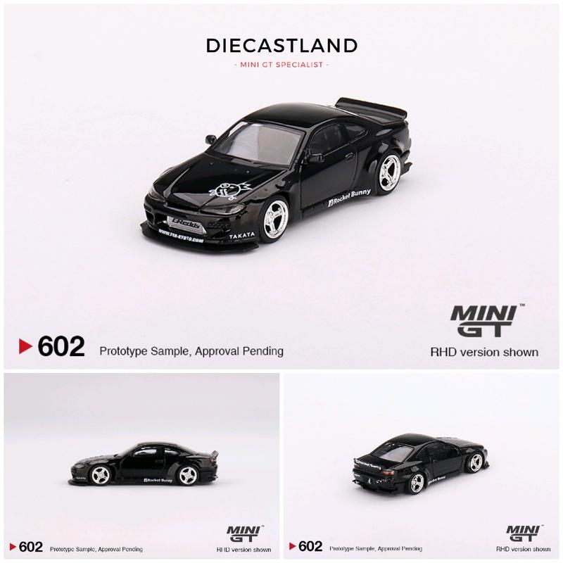 Mini GT NISSAN SILVIA S15 RAZZO CONIGLIETTO PERLA NERA RHD - Foto 10