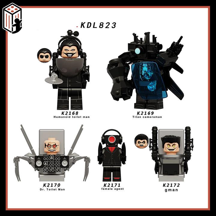  Titan Cameraman Đồ chơi Lắp ráp Skibidi Toilet Nhân vật Bồn Cầu Mô hình Người Máy Ảnh KDL823 