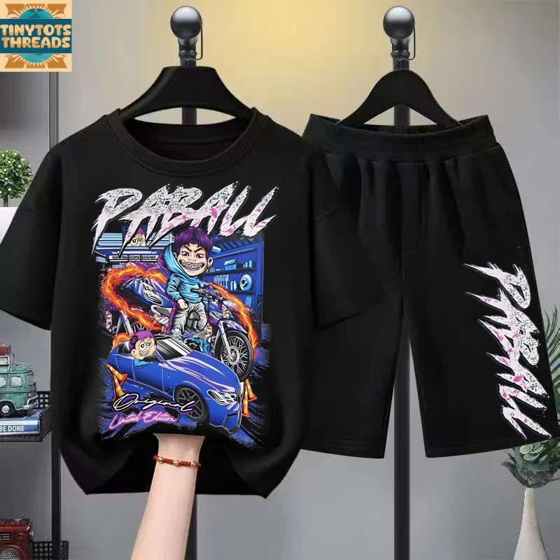 【TinyTots Threads】 [COD]  [COTTON]พร้อมส่ง Children's T-shirt เสื้อยืดเด็ก คอตตอน ชุดสูทเด็กผู้ชาย ช