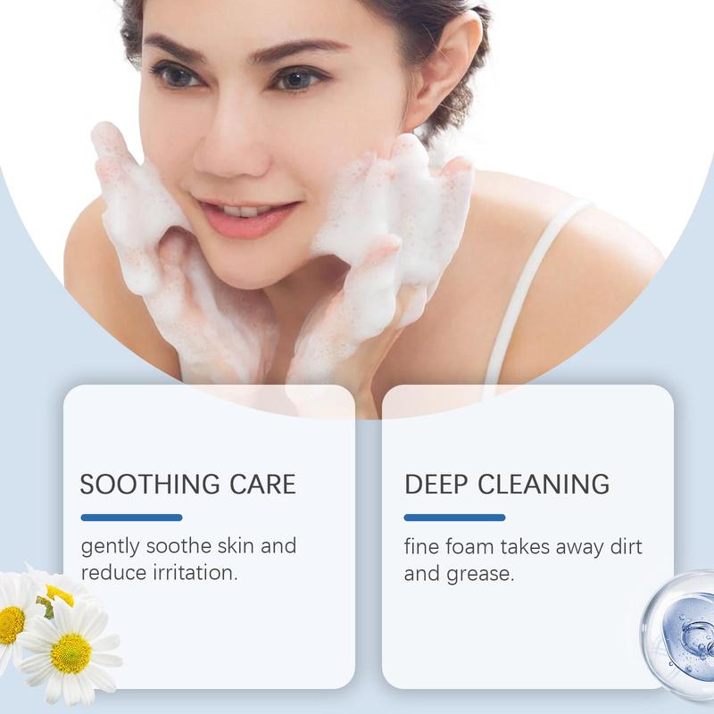 Hyaluronic Acid Cleansing Mousse, Gentle Cleansing & Moisturizing Facial Cleanser, Facial Skin Care Product for Women & Men 3