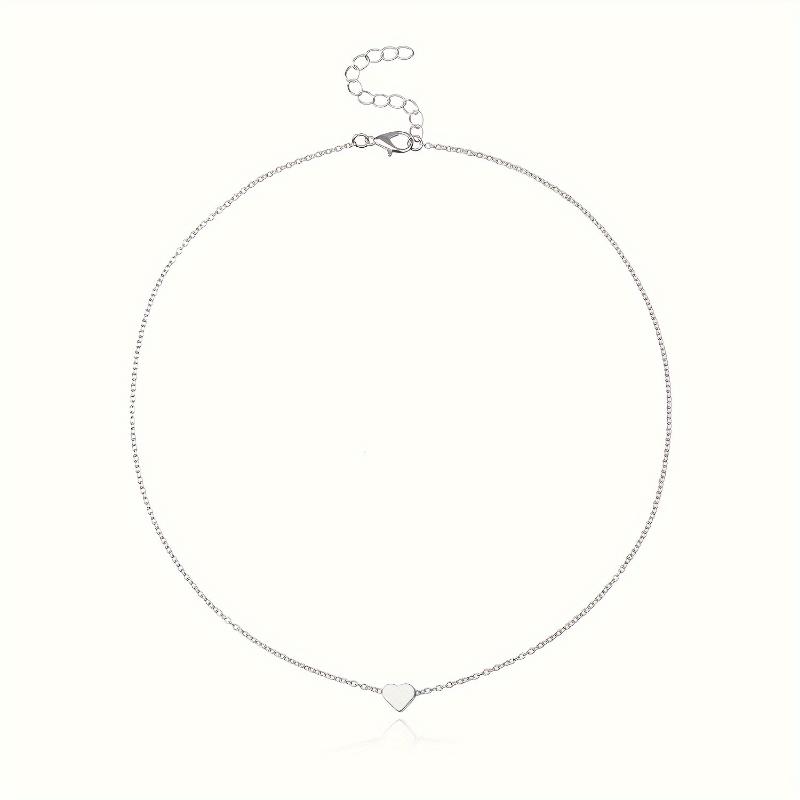 [Golden Heart-shaped Pendant Necklace] Vintage-inspired Golden Heart-shaped Pendant Necklace, An Exquisite Collarbone Chain For Women, An Ideal Choice For Gifting And Daily Wear, A Versatile Accessory For All Seasons, Unique Plating - Not L 2
