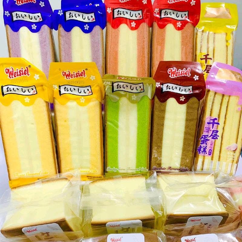 COMBO TAM GIÁC VUÔNG GONGTO BÁNH MÌ NGÀN LỚP MINI. Nhiều vị socola dâu matcha phô mai khoai môn