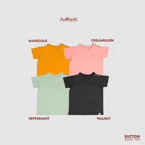 An-Naml Kids - Buttons Basic Tee - Kaos Anak Usia 1-6 Tahun