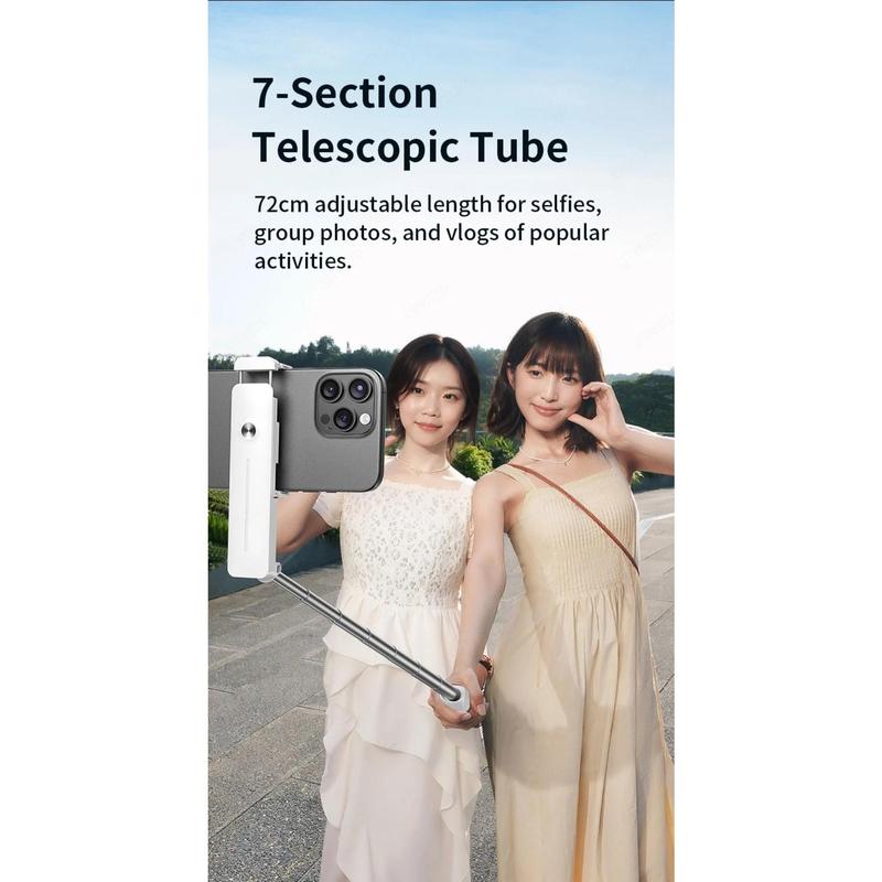 Product Introduction of New Plastic Mini Selfie Stick Extendable Grip Foldable Phone Tripod Handheld Adjustable Bluetooth Selfie Stick Vlog Livestreaming Photography 22