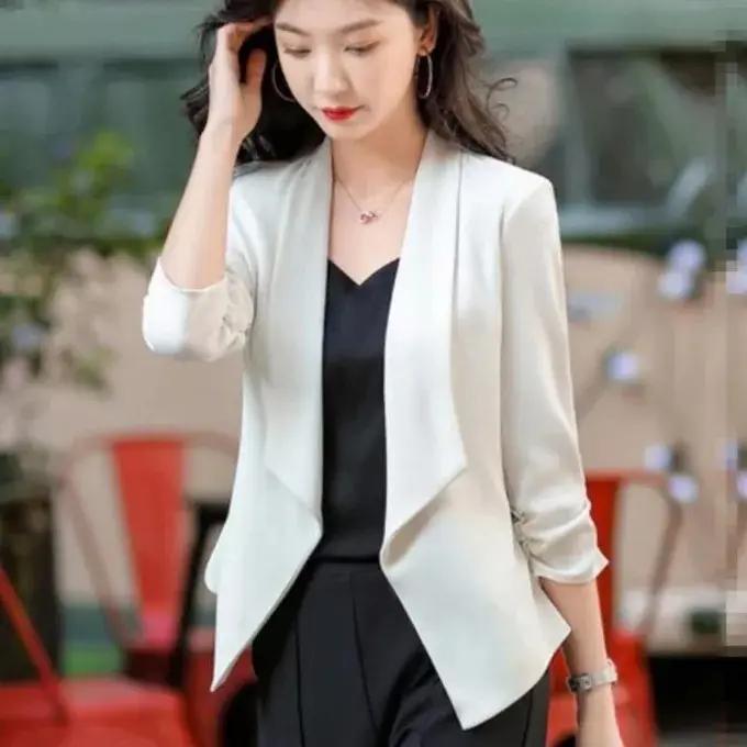 blazer scuba polos tangan panjang
