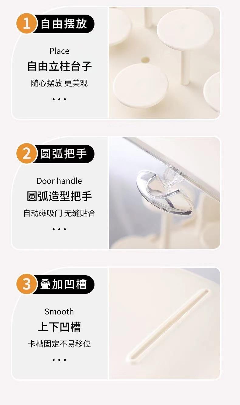 Product Introduction of Blind Box Figurine Storage Box with Light Desktop Display Stand Acrylic Cartoon Plastic Space Capsule 10
