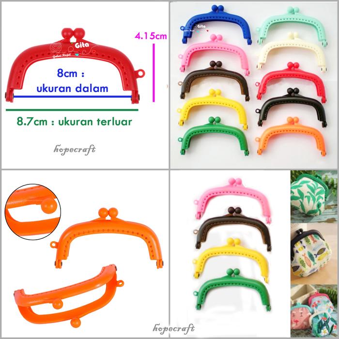 Gambar Frame Behel Dompet Bahan Craft - Pink dari hopecraft Kab. Sleman Tokopedia