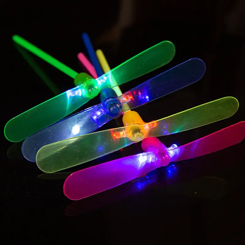Mainan Terbang Berkilau, untuk Kanak-kanak, Sprite Terbang, Mainan Berputar, dengan Pepatung, Sesuai untuk Aktiviti Luar Toys Plastik Outdoor
