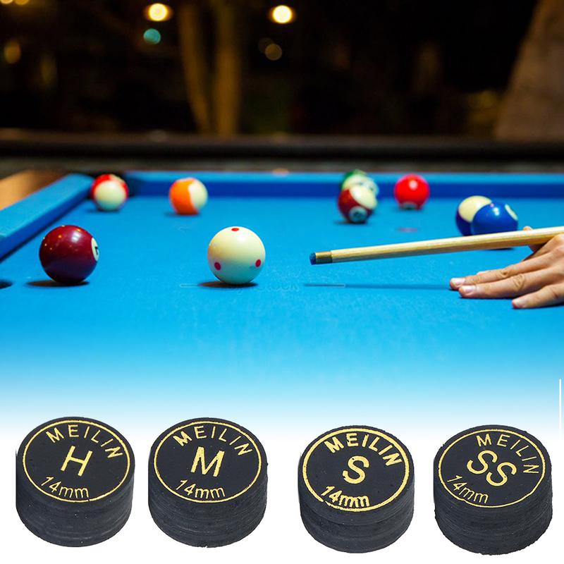 Product Introduction of 1PC H/M/S/SS 14MM Black Multi-Layer Pool Cue Tip For Nine Clubs Billiard Supplies #471576 33