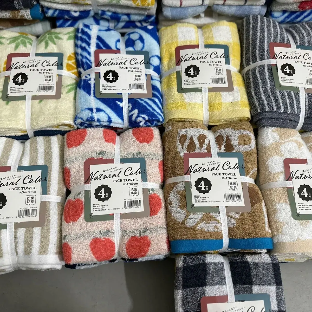 KHĂN XUẤT NHẬT  Hàng dư, chất liệu cotton, thấm hút siêu tốt.