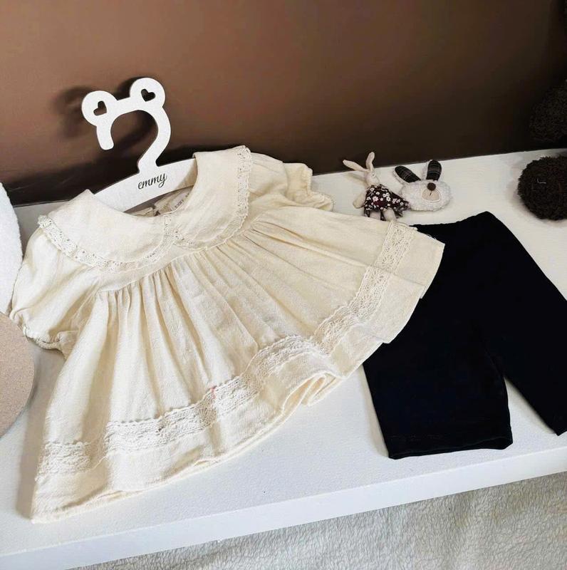 Lumy Sét áo+ quần Leging cho bé gái kiểu dáng babydoll chất liệu áo đũi mềm Sét baby doll