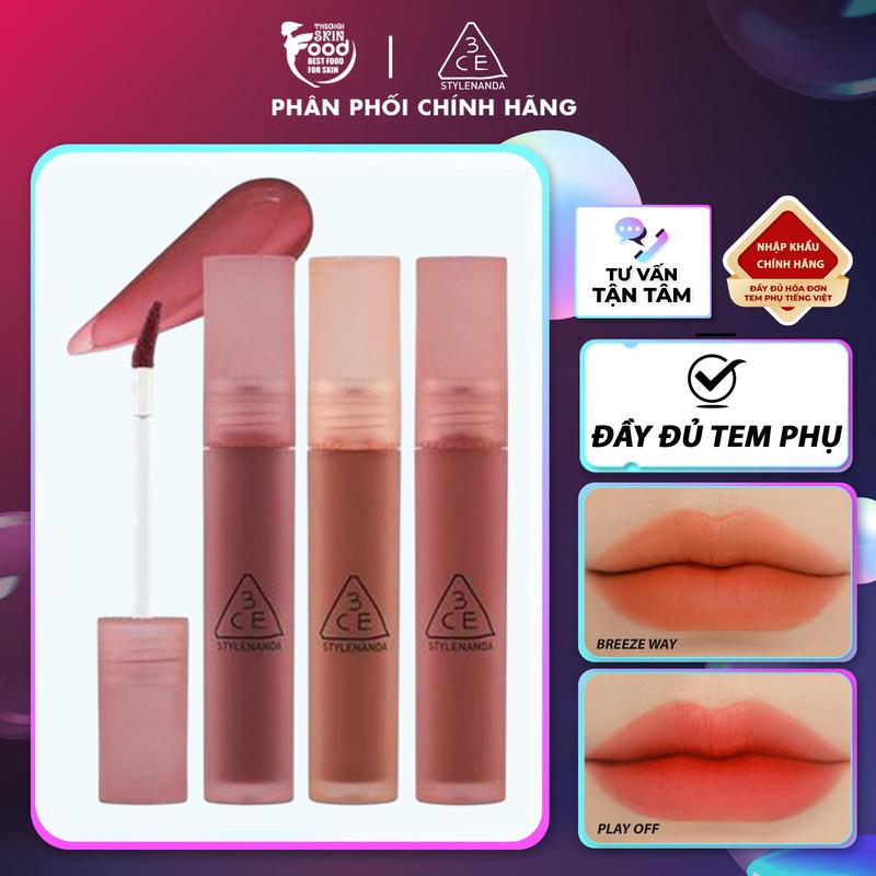 Son Kem Lì 3CE Blur Water Tint 4.6g Cosmetic Mỹ Phẩm Trang Điểm