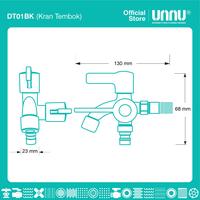 Gambar UNNU Kran Cabang - DT01BK 1/2" dari UNNU.official Kab. Gresik 2 Tokopedia