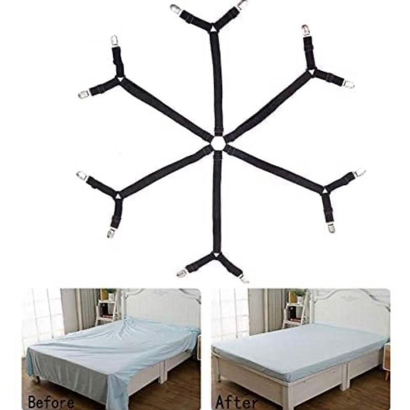 Product Introduction of Bed Sheet Clip Holder Triangle Bed Sheet Elastic Mattress Holder 6 Sides Bed Sheet Clips Grippers Fastener Grippers Clips 25
