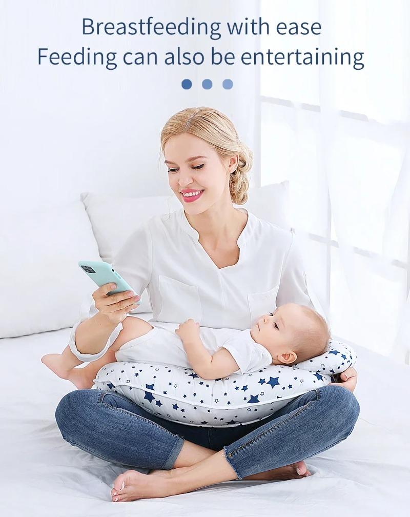 Product Introduction of Insular Breastfeeding Pillow Maternity Nursing pillow U-shaped Breast-Feeding Waist Cushion Newborn Pregnancy Women 2Pcs/Set 3