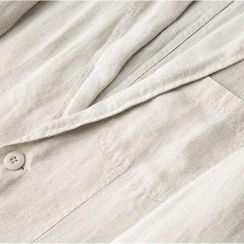 Set bộ áo vest blazer nam + quần suông ống rộng ĐŨI VIỆT chất liệu Linen cao cấp phong cách Hàn Quốc 3