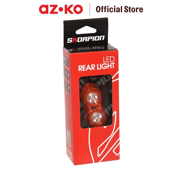 Gambar AZKO Skorpion Lampu Belakang Sepeda Led Arl-142 Bike Rear Light Bicycle Back Lamp Perlengkapan Sepeda dari AZKO ID Kota Administrasi Jakarta Utara Tokopedia