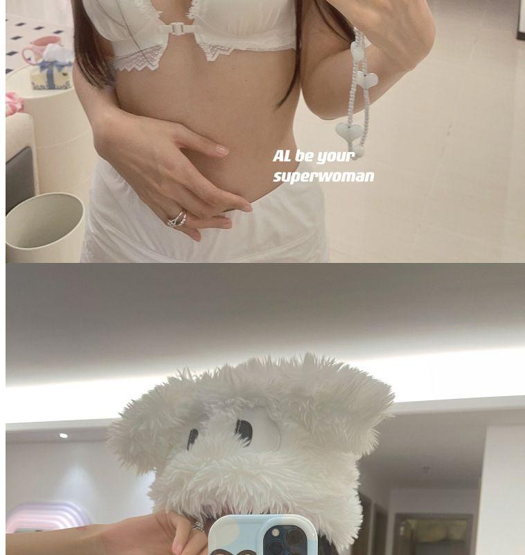 Product Introduction of Thickened Overall 3.5cm Large Front Button Underwear Small Breast Size Exaggerating Bra Push up Non-Running Cup Anti-Sagging Backless Bra 17