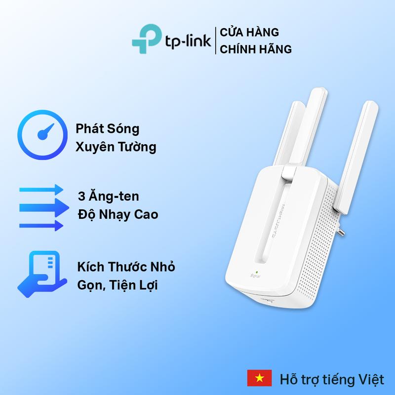 Bộ Mở Rộng Sóng Wifi Mercusys MW300RE ME10 Chuẩn N Tốc Độ Truyền Tải 300Mbps kích wifi kich song