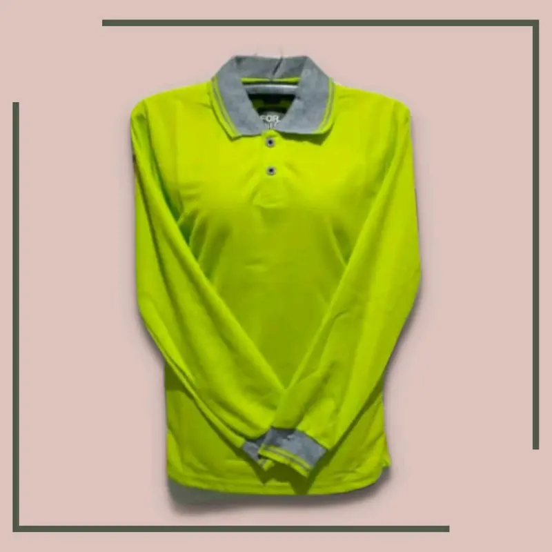 kaos berkerah lengan panjang kaos polos seragaman kaos lengan panjang 5