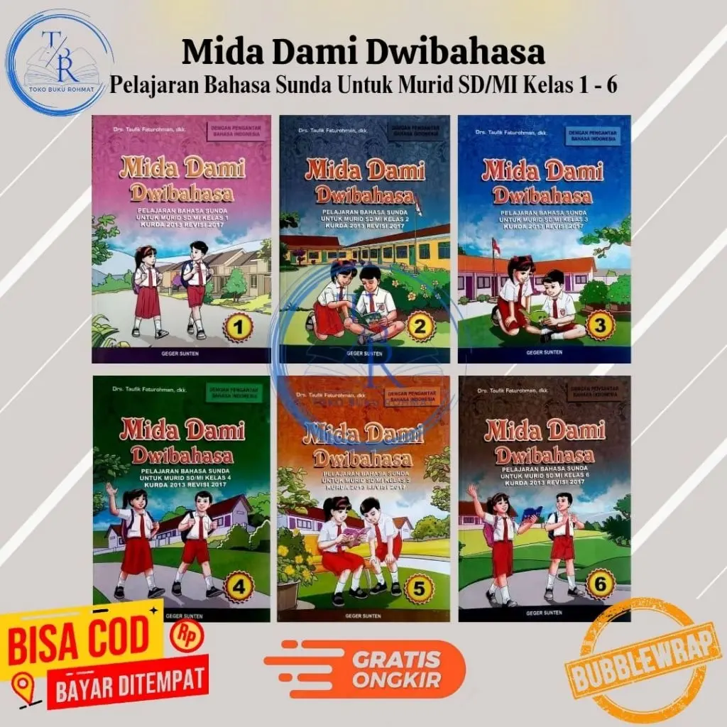 Mida Dami Dwibahasa Pelajaran Bahasa Sunda Kelas 1.2.3.4.5.6 Untuk SD/MI kurikulum 2013 revisi 2017