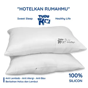 Paket 2 Bantal Hotel Dewasa Isi Silicon Premium Tidak Mudah Kempes