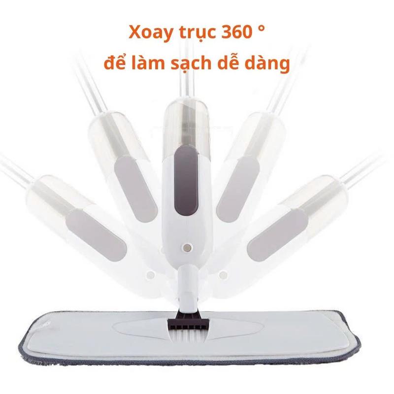 [ HÀNG SẴN KHO ] Chổi Lau Nhà Phun Sương Xoay 360 Độ , Cây Lau Nhà Thông Minh 3