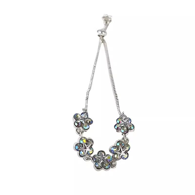 Vòng Tay Hoa Zircon, Bán Chạy, Dành Cho Phụ Nữ, Đơn Giản Và Thời Trang, Thanh Lịch Và Tinh Tế, Thiết Kế Độc Đáo Phụ Kiện Vòng Tay 4