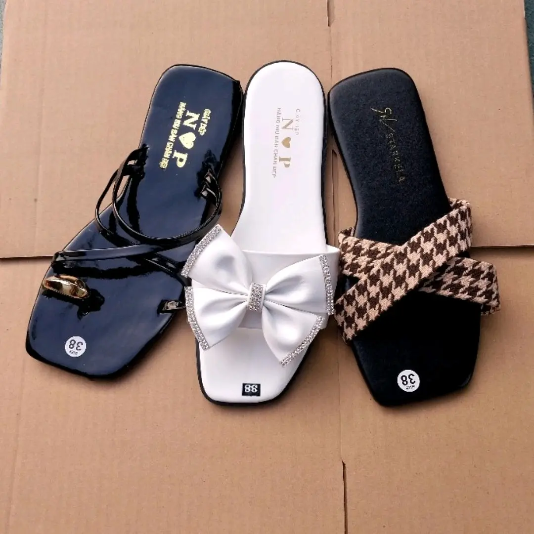 Combo 100k có ngay 3 đôi dép lê dễ thương thời trang nữ ( chân tròn cần tăng 1 size nhé ) DéP GiàY