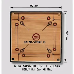MEJA KARAMBOL/PAPAN KARAMBOL GRATIS BIJI DAN KRISTAL KARAMBOL Pendidikan Board Games