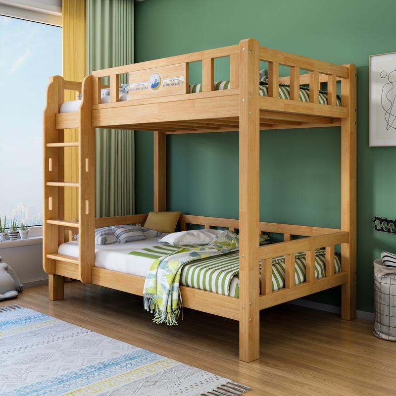 {SG Sales}Double Decker Bed Frame Double Bed Loft Bed High Low Solid Wood Bunk Bed Wooden Bed Bunk Multi-functional Kids Bed Frame With Storage Drawer Mattress Children Kids Bed 0