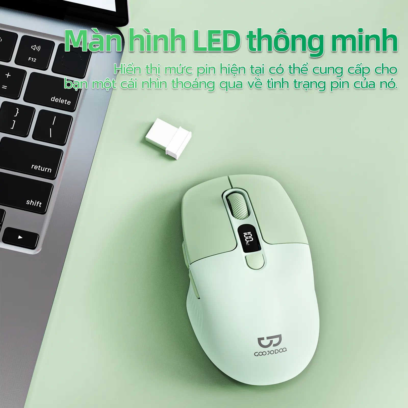 [GOOJODOQ* KOL/KOC] Chuột EWEADN Q1 Có Bluetooth Chế Độ Kép Trang Bị Màn Hình Pin, Nút Tắt Tiếng , 5 Màu Sắc, Hỗ Trợ Win, Mac, Android, IOS | BigBuy360 - bigbuy360.vn