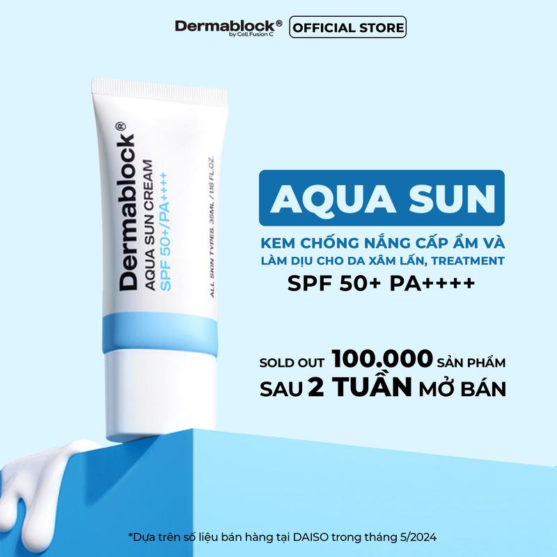 [KOL-KOC] [CHÍNH HÃNG] Kem Chống Nắng Dermablock SPF50+ PA++++ Hàn Quốc Giúp Chống Nắng Và Nâng Tone Cho Mọi Loại Da 35ml 3