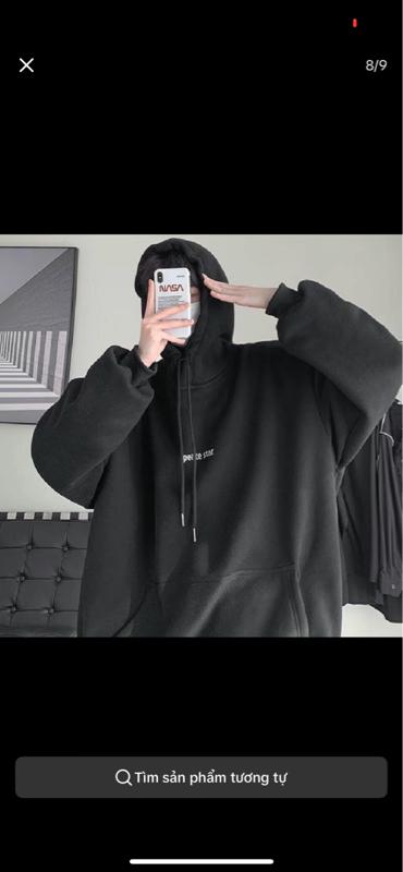 Product Introduction of Áo hoodie e in PEACE STAR nón 2 lớp áo 3 size fom rông vải dày 8