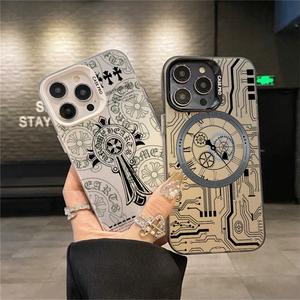 Case for IPhone 11 Pro Max 15 14 12 13 XR 7Plus XS 8 SE Luxury Croatian motif Premium Matte Hard Case