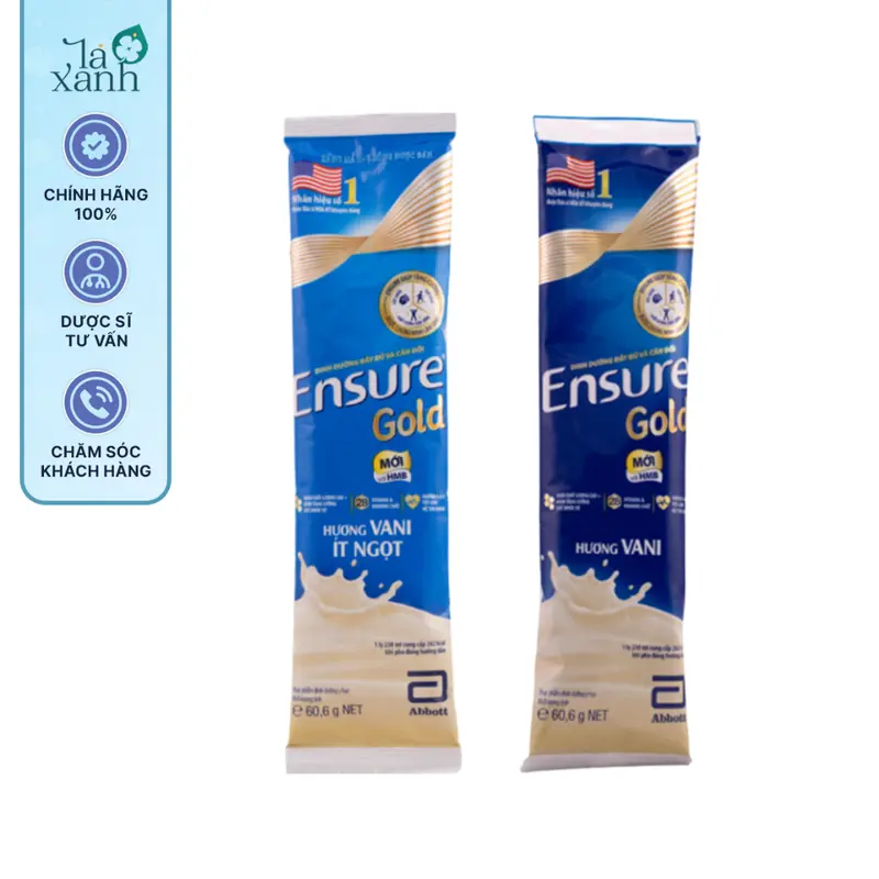 Sữa Ensure dạng gói 60,6g - Combo 10 gói 0