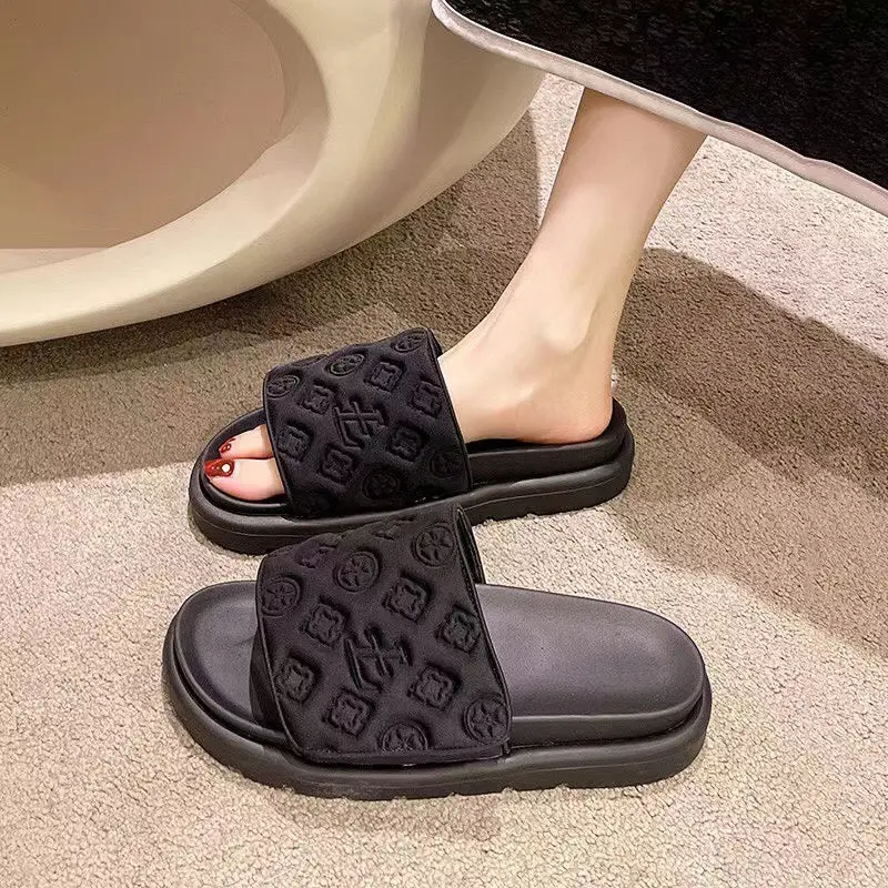 Dép dán quai ngang đế cao su unisex sang trong, thanh lịch dp35