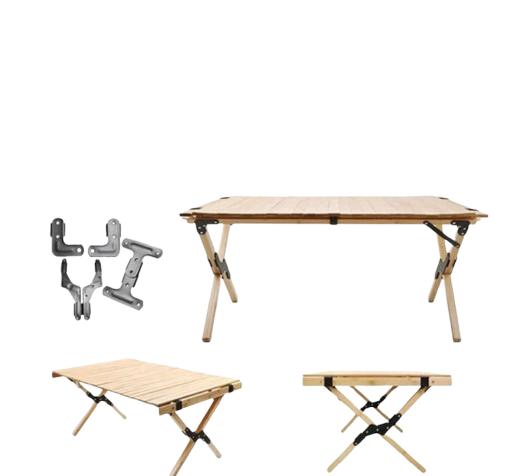 Pat (Bas) - Phụ Kiện Xếp Gọn Cho Bàn Ghế Xếp – Dùng Cho Bàn 2 Chân - Bàn 3 Chân - Tặng Vít Đi Kèm 4