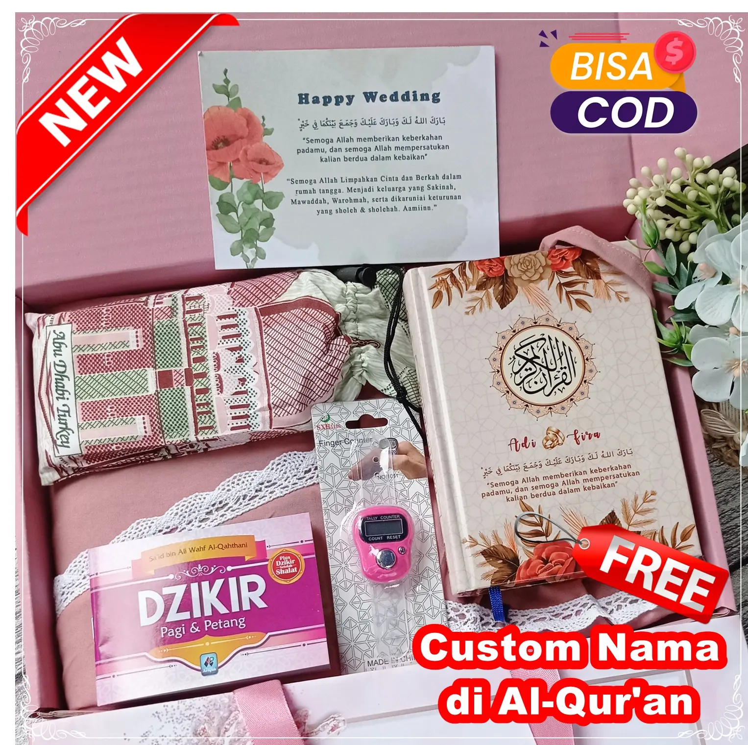 Set Mukena Lengkap - Kado Pernikahan / Kado Ulangtahun / Seserahan Pernikahan / Hampers Ramadhan / Hampers Idul Fitri 2023 Seperangkat Alat Sholat /Premium Hampers / Kado Ulang Tahun Cewek