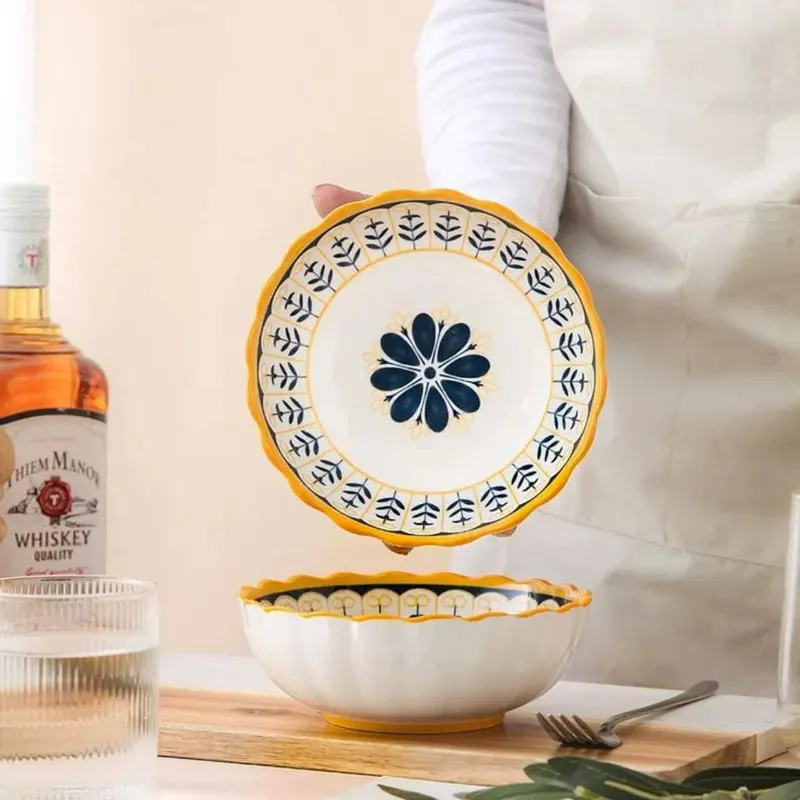Tô Loe Họa Tiết Hình Chất Liệu Gốm Sứ Cao Cấp 6