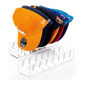 Acrylic Hat Display Stand, 2 Counts/set Multi-grid Hat Storage Rack, Portable Hat Organizer for Bedroom, Wardrobe, Dormitory