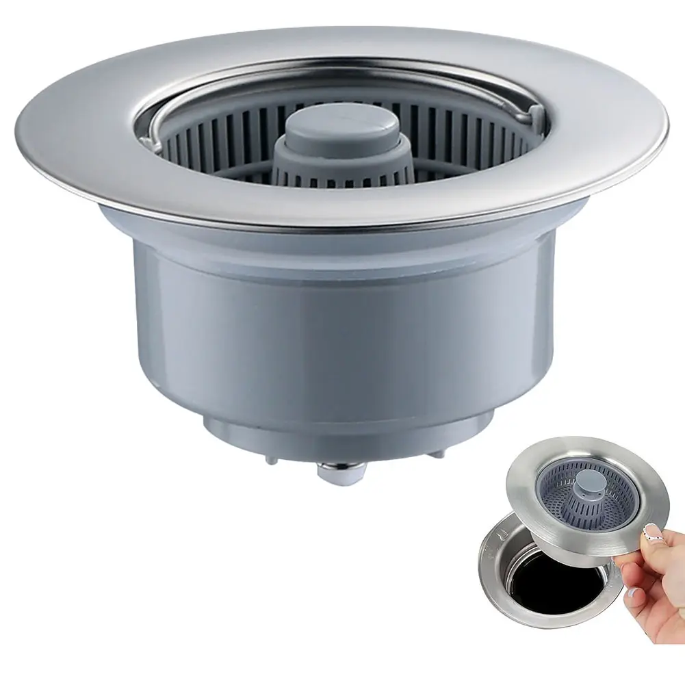 Bộ Lọc Thoát Nước Thông Dụng 3 Trong 1, Dễ Dàng Cho Bồn Rửa Nhà Bếp, Nút Chặn Bồn Rửa, Bộ Lọc Phòng Tắm
