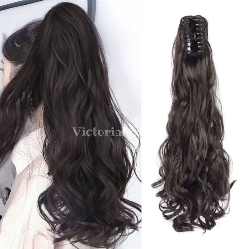 Ponytail Jedai  Korea Curly Ekstensi VC Black 1