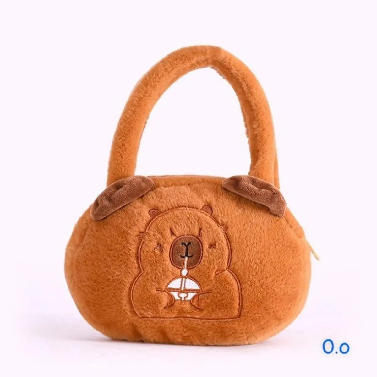 Túi Đeo Chéo, Balo Capybara Màu Nâu Lông Mềm Mại Đeo Đi Học Đi Chơi Bag Nữ