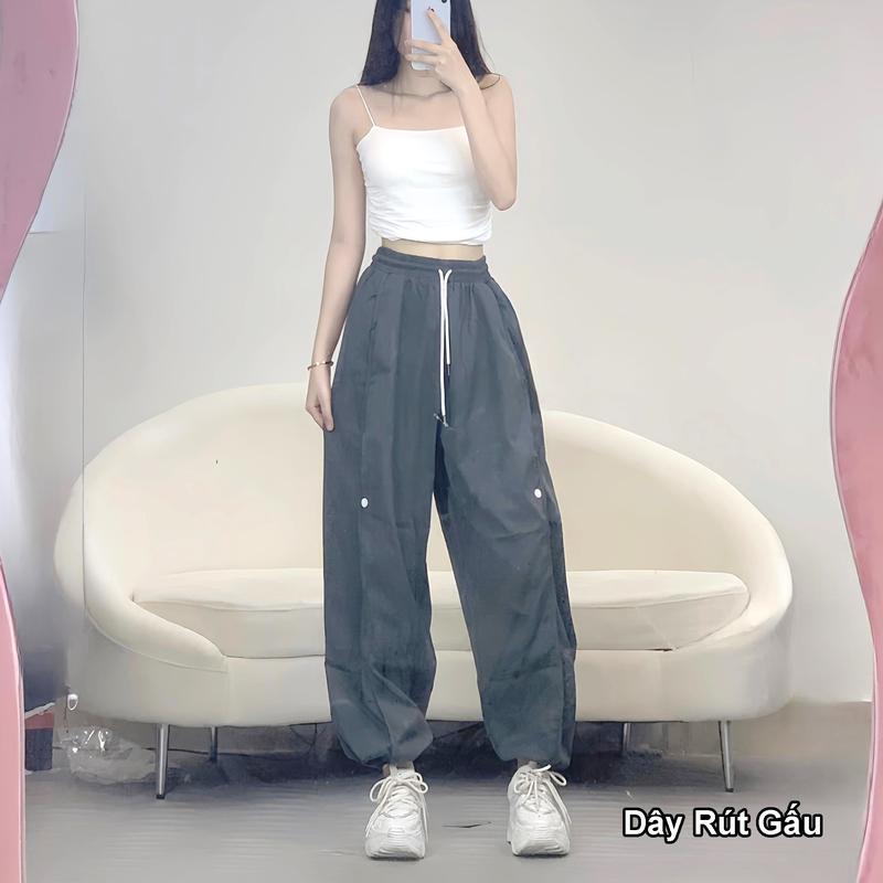 MDQ14 - Quần jogger kaki nữ 2 loại gấu quần cao cấp Hàn phong cách thể thao, đi chơi đi tập đi nhảy 5
