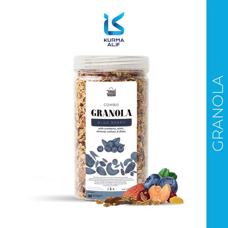 Granola Berry Kemasan Toples 500 gr Timur Tengah Oatmeal 4