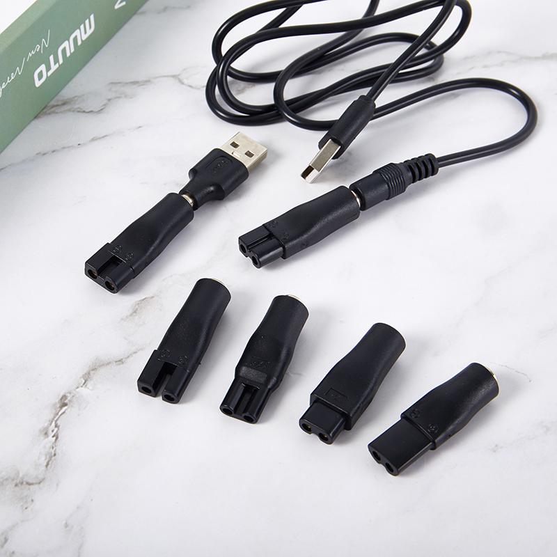 Product Introduction of USB Adapter Charger Cable DC Converter For Shaver Hair Clipper DC5.5* 2.1mm Male To C8 Tail Female Power Supply 18