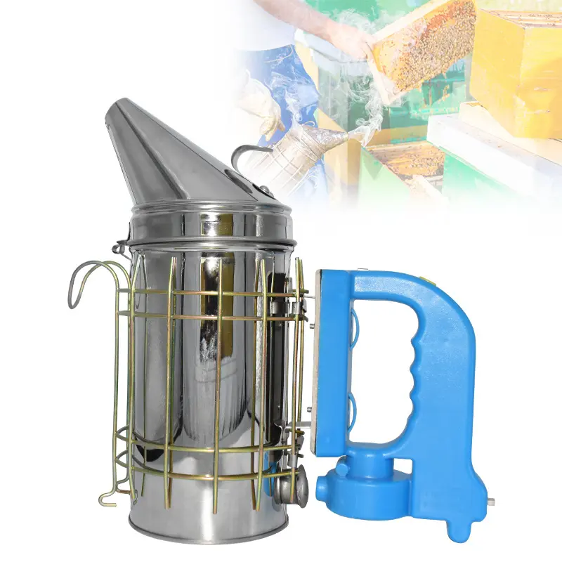 Alat Lebah Ternak Lebah Bee Smoker Bahan Stainless Steel Saat Pemanenan Madu Apis Cerana Meliifera Melifera Mallifera Mellifera Asap Perokok Lebah Bee Pengasap Lebah Pengasapan 3