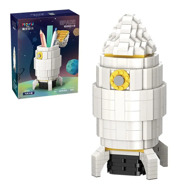 XẢ HÀNG Đồ chơi lắp ráp hộp đựng bút phát sáng Phi Hành Gia Starfish Astronaut 4