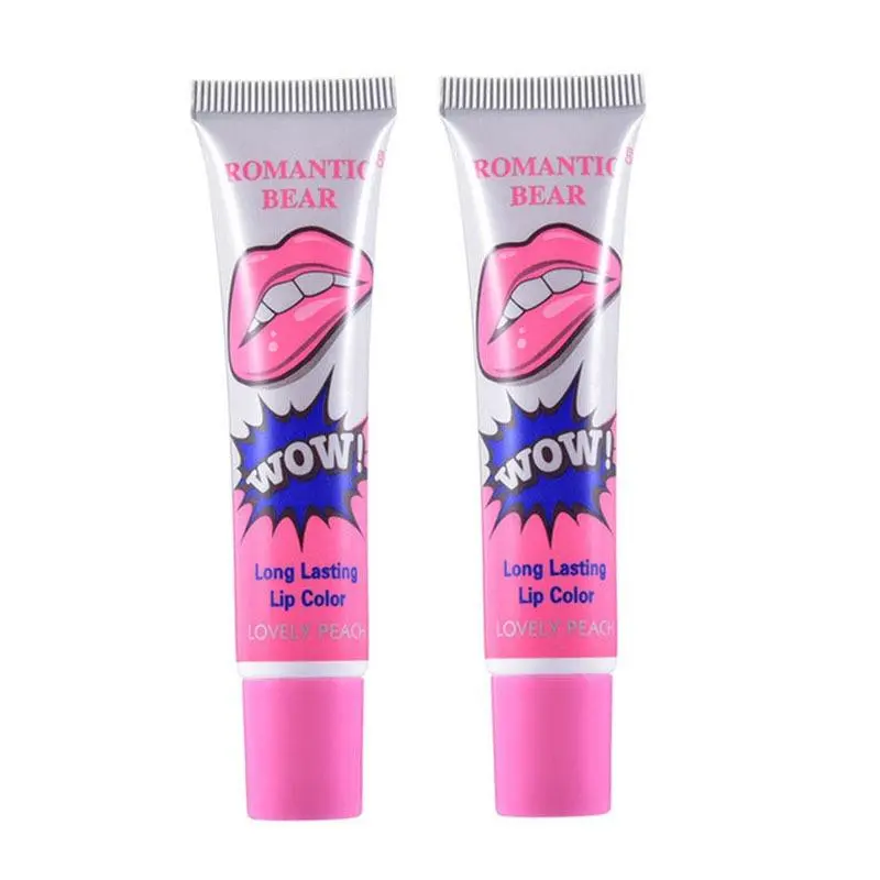 Peel Off Liquid Lipstick, 2 Counts Long Lasting Lip Gloss, Moisturizing Tear Off Lip Balm Lip Gloss Lip Oil Lip Tint Lip Moisturizer Lip Care Lipstick